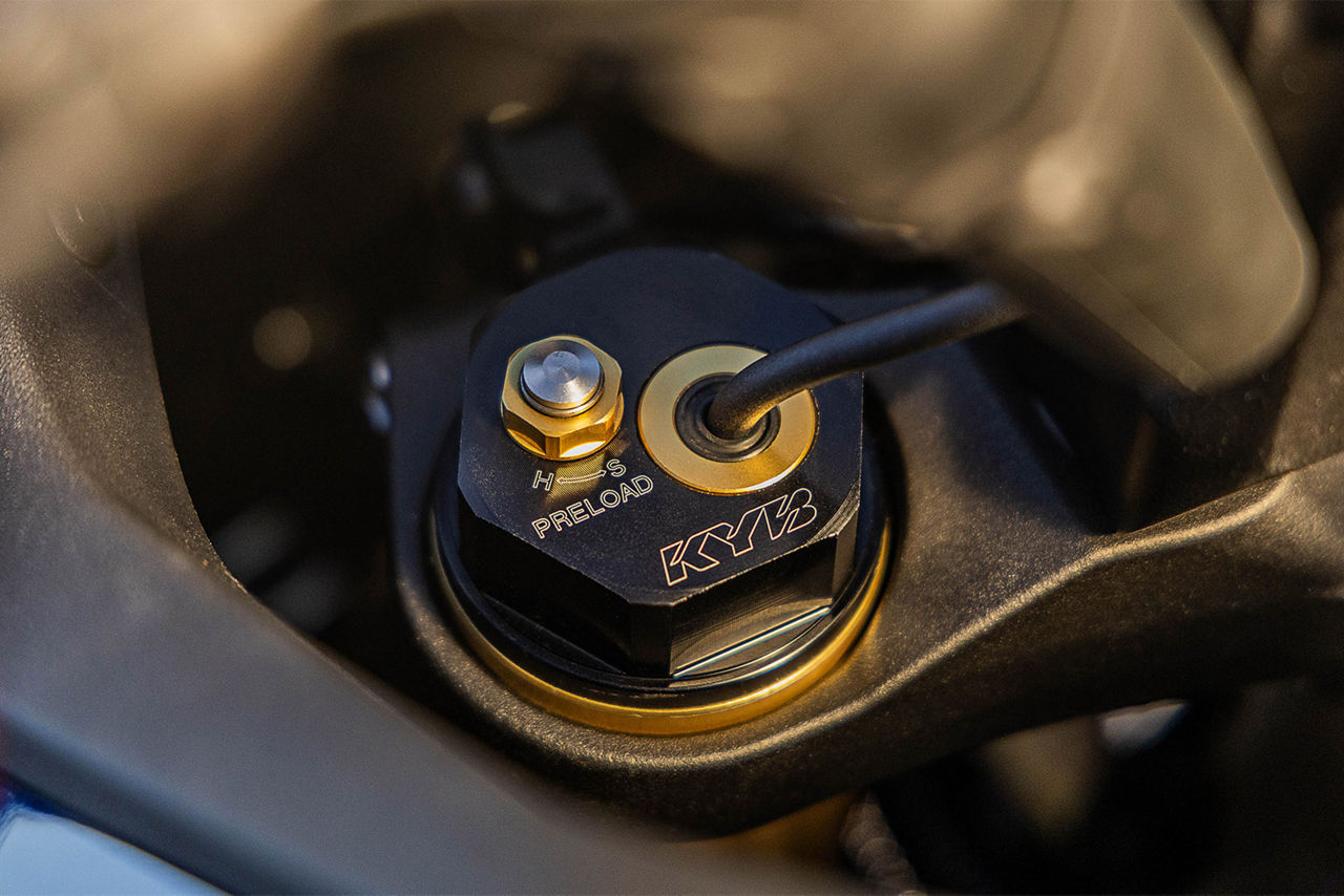 KYB semi-active electronic suspension                                                                                                                                                                                                                     
