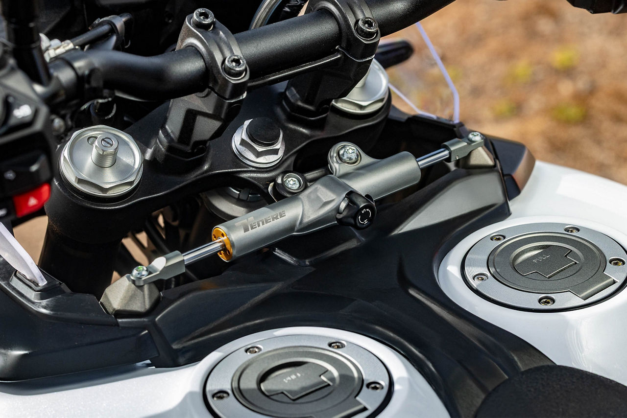 Adjustable steering damper                                                                                                                                                                                                                                