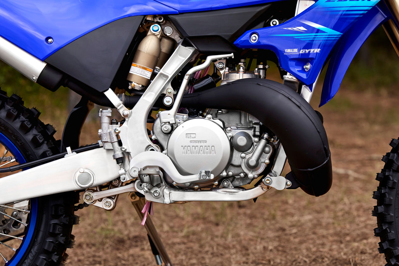 2-stroke power tuned for off-road                                                                                                                                                                                                                         